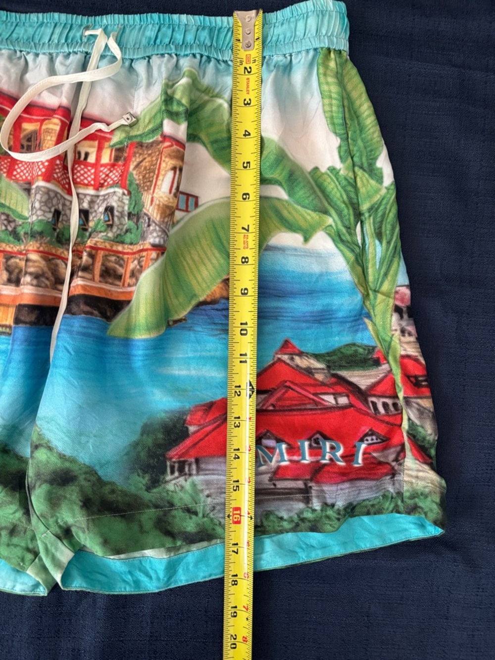 Tropical Print Swim Shorts with Drawstring - Picture 4 of 12